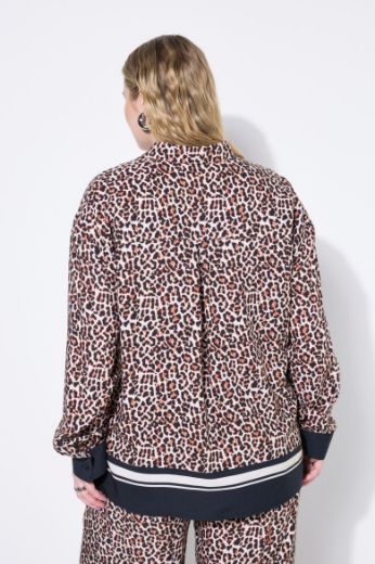 Plus size veliki brojevi Bluza šireg kroja s leopard uzorkom za punije