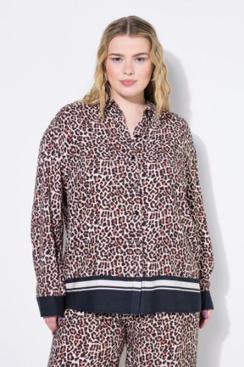 Plus size veliki brojevi Bluza šireg kroja s leopard uzorkom za punije