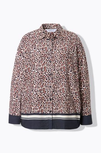 Plus size veliki brojevi Bluza šireg kroja s leopard uzorkom za punije