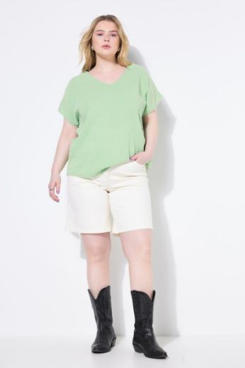 Plus size veliki brojevi Traperice kratkih nogavica za punije
