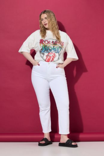 Plus size veliki brojevi Traperice povišenog struka za punije