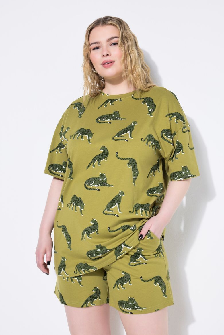 Plus size veliki brojevi Pidžama kratkih rukava i kkratkih nogavica za punije
