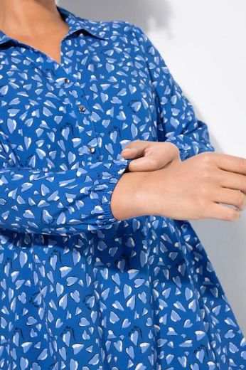 Plus size veliki brojevi Bluza A-kroja s uzorkom srca za punije