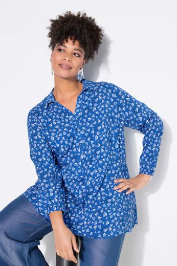 Plus size veliki brojevi Bluza A-kroja s uzorkom srca za punije