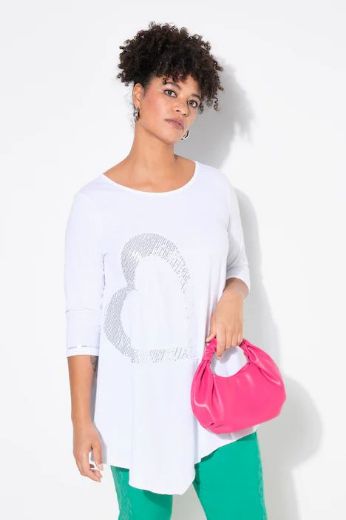 Plus size veliki brojevi Majica kratkih rukava, srce za punije