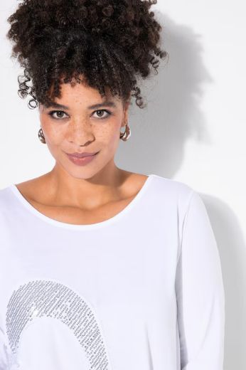 Plus size veliki brojevi Majica kratkih rukava, srce za punije