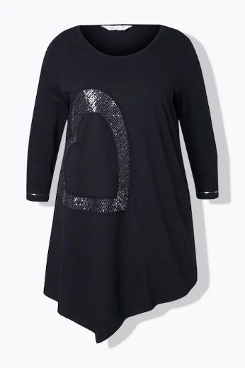 Plus size veliki brojevi Majica kratkih rukava, srce za punije