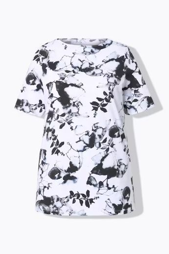 Plus size veliki brojevi Majica cvijetni print za punije