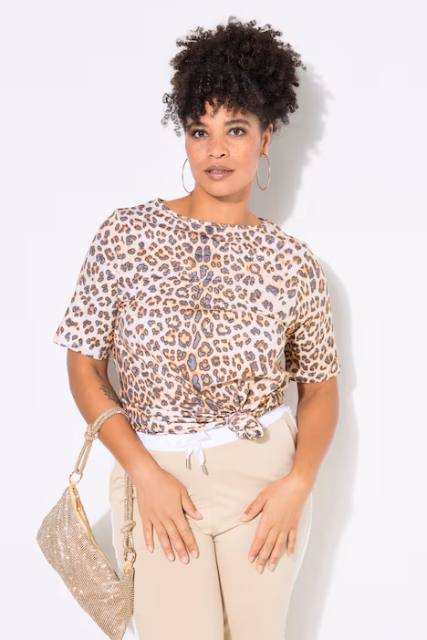 Plus size veliki brojevi Majica leopard print za punije