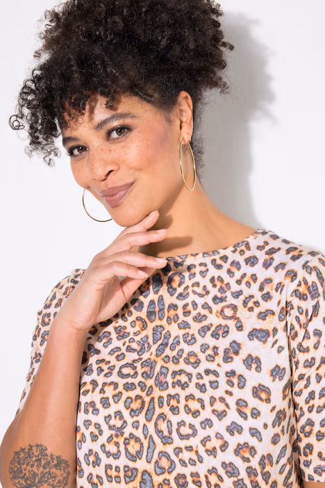Plus size veliki brojevi Majica leopard print za punije