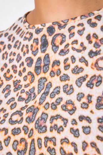 Plus size veliki brojevi Majica leopard print za punije
