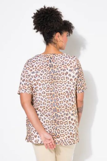 Plus size veliki brojevi Majica leopard print za punije