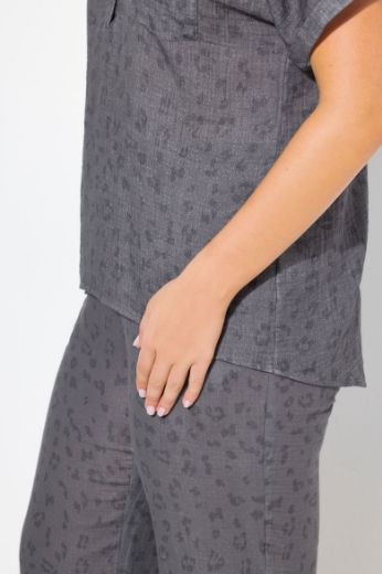 Plus size veliki brojevi Bluza kratkih rukava V izreza za punije