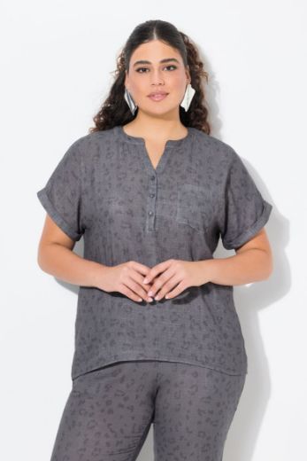 Plus size veliki brojevi Bluza kratkih rukava V izreza za punije