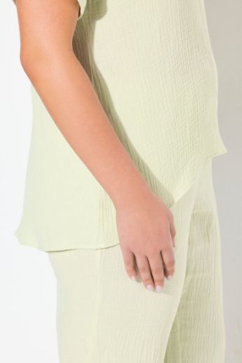 Plus size veliki brojevi Bluza kratkih rukava V izreza za punije