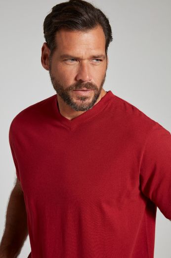 Plus size veliki brojevi Majica Basic V ovratnik za punije