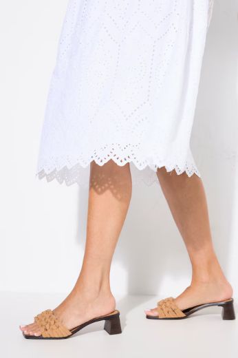Plus size veliki brojevi Haljina midi A kroja 3/4 rukavi za punije