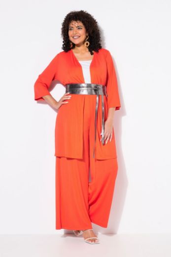 Plus size veliki brojevi Kardigan lagani dužeg kroja s 3/4 rukavima za punije