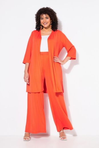 Plus size veliki brojevi Kardigan lagani dužeg kroja s 3/4 rukavima za punije