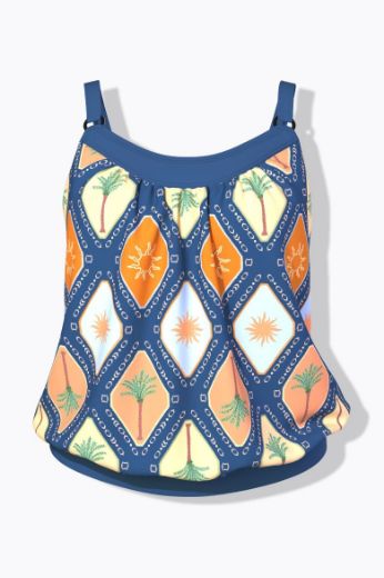 Plus size veliki brojevi Kupaći kostim tankini za punije