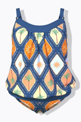 Plus size veliki brojevi Kupaći kostim tankini za punije
