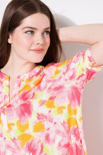 Plus size veliki brojevi Haljina midi kratkih rukava za punije