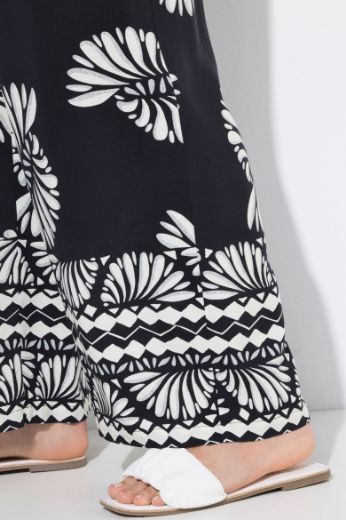 Plus size veliki brojevi Hlače elastičnog struka širokih nogavica za punije