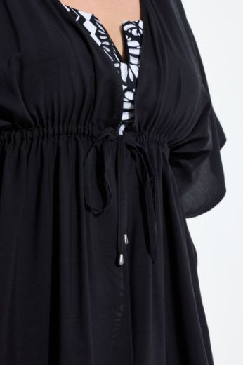 Plus size veliki brojevi Kaftan kratkih rukava V ovratnika za punije