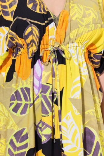 Plus size veliki brojevi Kaftan kratkih rukava V ovratnika za punije