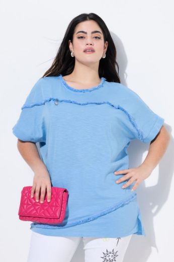 Plus size veliki brojevi Majica kratkih rukava okruglog ovratnika za punije