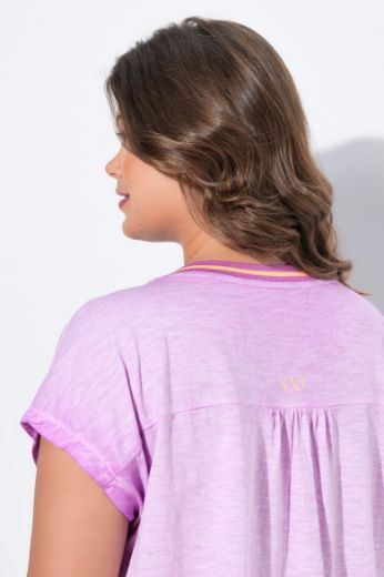 Plus size veliki brojevi Majica kratkih rukava V ovratnika za punije