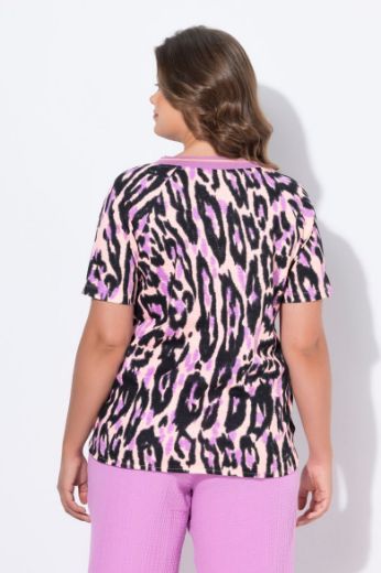 Plus size veliki brojevi Majica kratkih rukava V ovratnika za punije