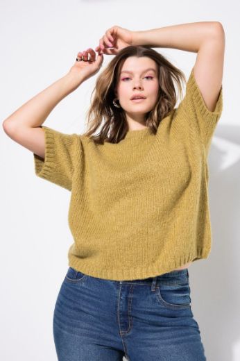 Plus size veliki brojevi Pulover polu rukava okruglog ovratnika za punije