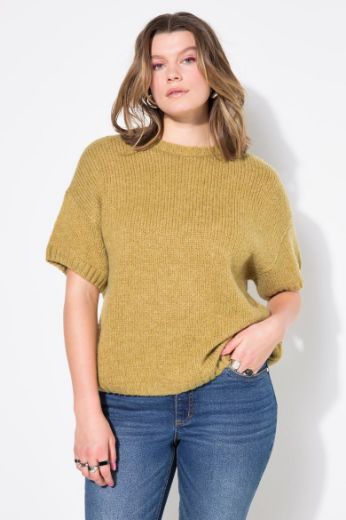 Plus size veliki brojevi Pulover polu rukava okruglog ovratnika za punije