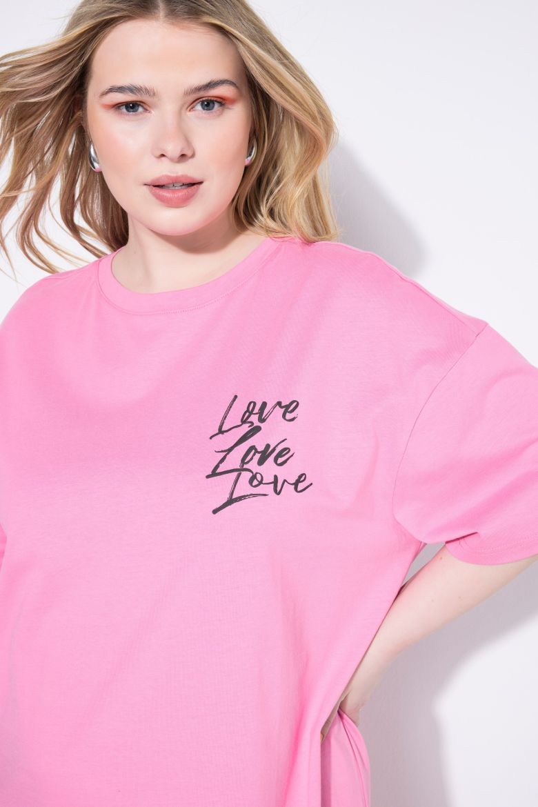 Plus size veliki brojevi Haljina kratkih rukava šireg kroja za punije