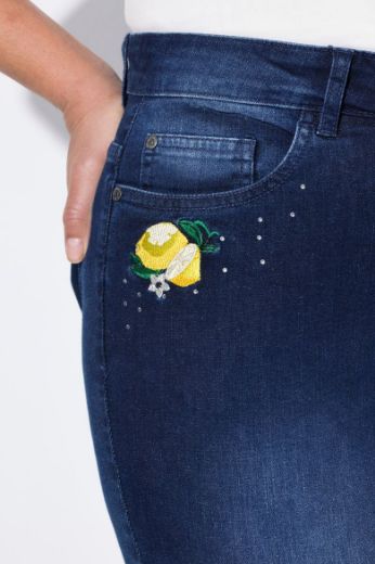 Plus size veliki brojevi Traperice Capri za punije