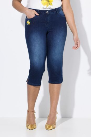 Plus size veliki brojevi Traperice Capri za punije