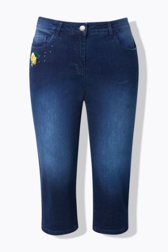 Plus size veliki brojevi Traperice Capri za punije