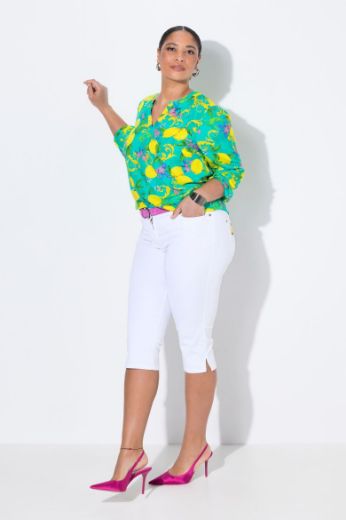 Plus size veliki brojevi Traperice Capri za punije