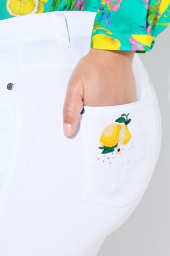 Plus size veliki brojevi Traperice Capri za punije