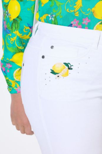 Plus size veliki brojevi Traperice Capri za punije