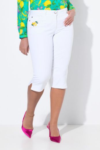 Plus size veliki brojevi Traperice Capri za punije
