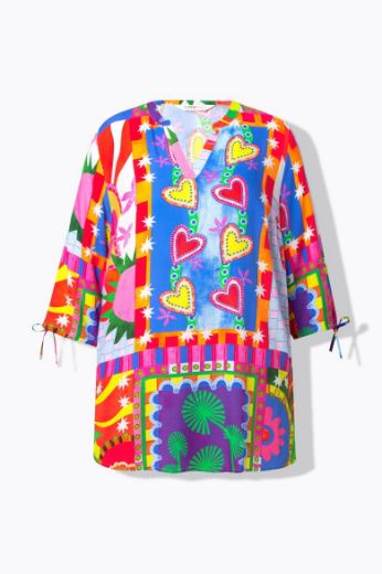 Plus size veliki brojevi Bluza 3/4 rukava A kroja za punije