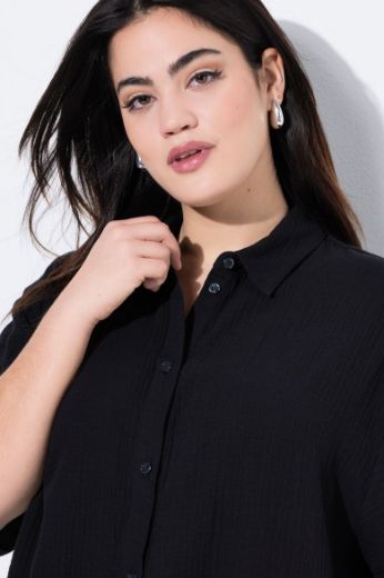 Plus size veliki brojevi Bluza kratkih rukava šireg kroja za punije