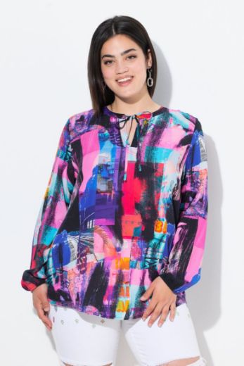 Plus size veliki brojevi Bluza dugih rukava A kroja za punije