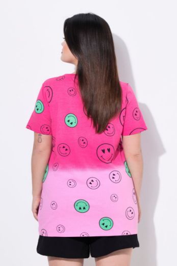 Plus size veliki brojevi Majica kratkih rukava okruglog ovratnika za punije