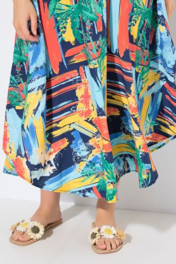 Plus size veliki brojevi Haljina maxi bez rukava za punije