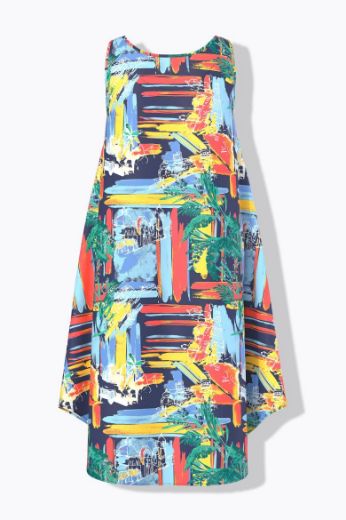 Plus size veliki brojevi Haljina maxi bez rukava za punije