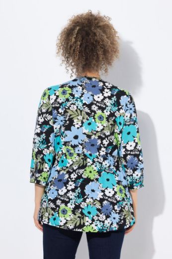 Plus size veliki brojevi Bluza 3/4 rukava V ovratnika za punije