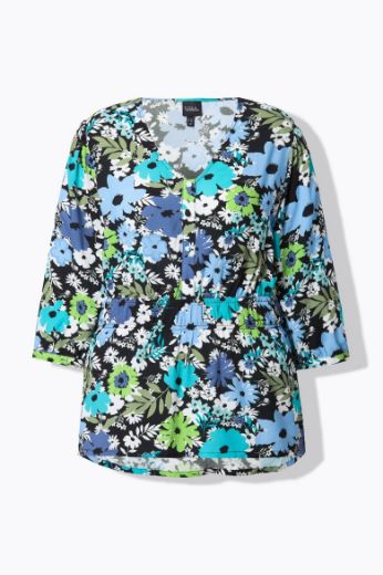 Plus size veliki brojevi Bluza 3/4 rukava V ovratnika za punije